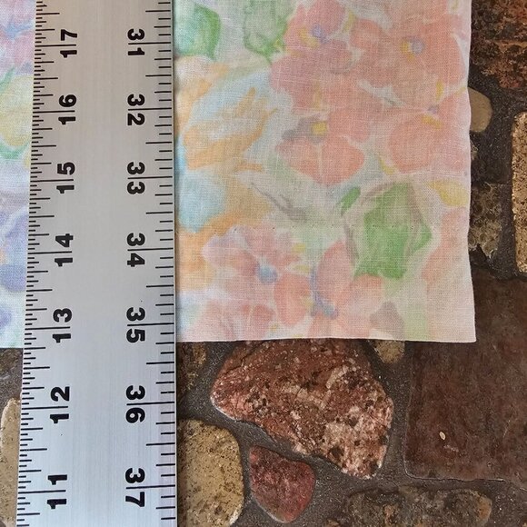 Vintage Calvin Klein Studio Floral Pastel Skirt, Cotton/Linen/Ramie, Size S/M - Picture 12 of 12